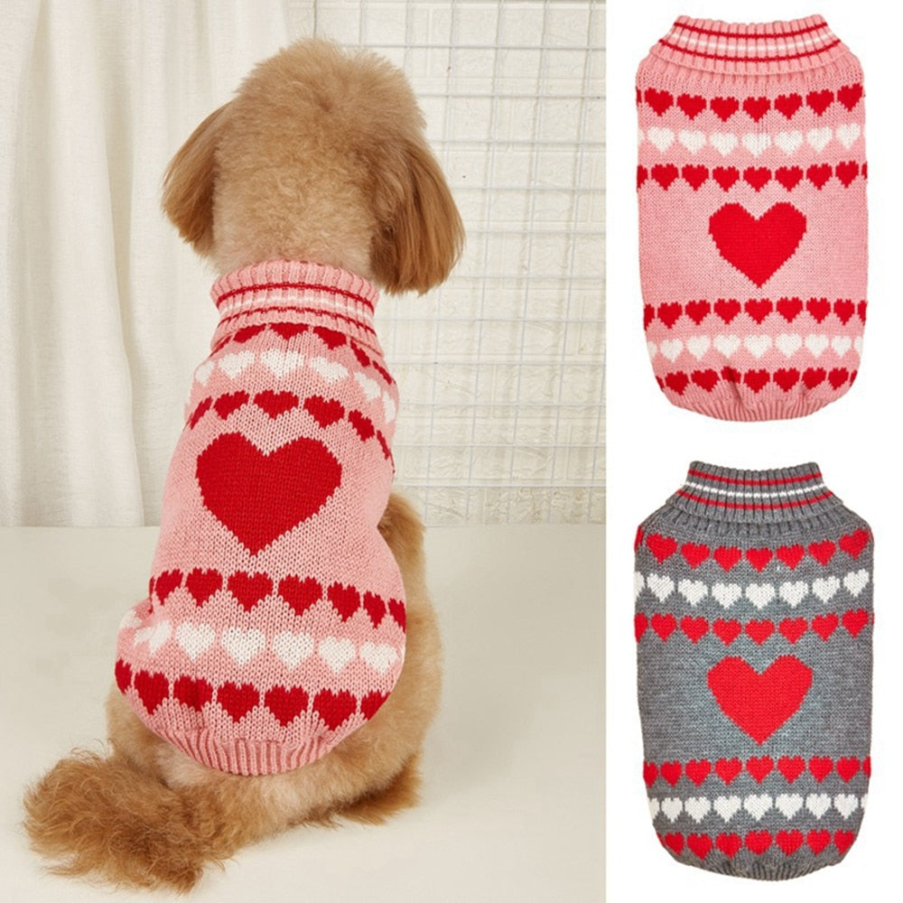 Valentines Day Dog Sweater